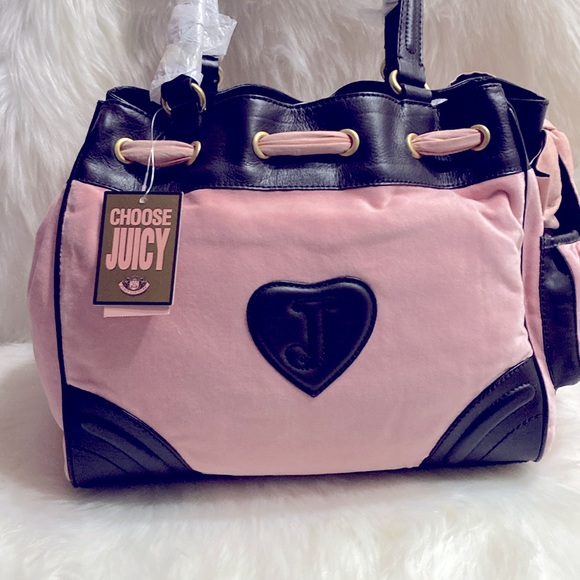 Juicy Couture Pink Velour Daydreamer Bag NWT Excellent Condition - Picture 6 of 17